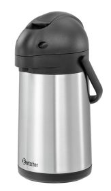 Geïsoleerde Thermoskan -  pompkan RVS 1,9L Bartscher