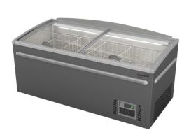 Supermarkt Vrieskist Grijs Kop Element - 185x85x79,5 cm Combisteel
