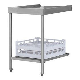 Aan/afvoer tafel 70 cm RVS Elettrobar EMG 570110