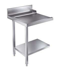 Aanvoertafel / Afvoertafel Bodemschap 700 Links t.b.v. 7280.0045-0046 - 70x75x90 cm Combisteel 7106.0025