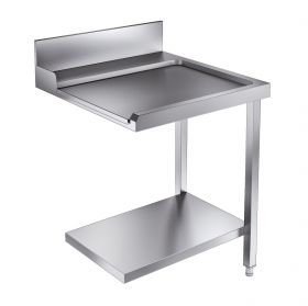 Aanvoertafel / Afvoertafel Bodemschap Rechts t.b.v. 7280.0045-0046 - 70x75x90 cm Combisteel 7106.0030