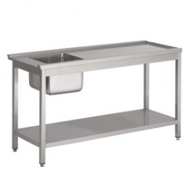 Aanvoertafel / Afvoertafel Bodemschap Rechts t.b.v. 7280.0050-0055-0060-0065 - 150x75x90 cm Combisteel 7003.0415