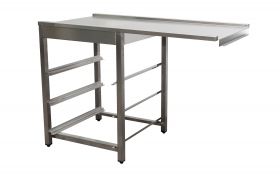 Aanvoertafel / Afvoertafel Voor Vaatwasser Rechts, 1 Bak, 1200 Mm Saro 700-3100R