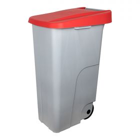 Afval container 110L PP (rood) Denox EMG 600093