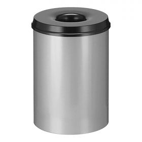 Afval container 30L metaal (grijs) EMGA EMG 541003