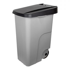 Afval container 85L PP (zwart) Denox EMG 600089
