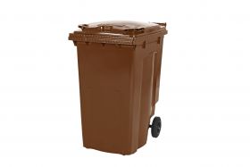 Afvalbak 2 Wiel Grote Afvalcontainer Model Mgb 240 Br - Bruin Saro 174-2225