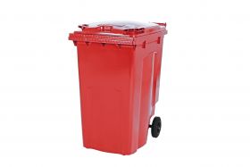 Afvalbak 2 Wiel Grote Afvalcontainer Model Mgb 340 Ro - Rood Saro 174-2320
