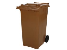 Afvalbak 2 Wiel Grote Afvalcontainer Model Mgb 80 Br - Bruin Saro 174-2025