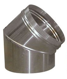 Afzuiging 45° Bocht Rond Ø 200 Combisteel 7220.0040