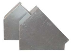 Afzuiging 45° Bocht Vierkant - 15x15 cm Combisteel 7216.0985