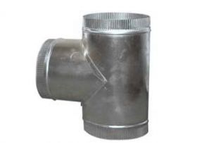Afzuiging T-Stuk 90° Compleet Ø 200 Combisteel 7215.0110