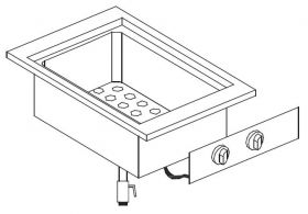 Bain Marie Bain-Marie Element - 40x60x26 cm Combisteel 7266.0090