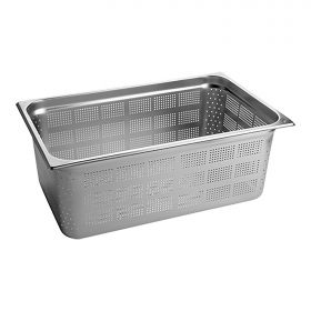 Bak gastronorm GN1/1 RVS geperforeerd CaterChef EMG 953511