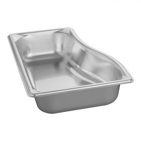 Bak gastronorm GN1/3 RVS zijkant model Pujadas EMG 721238