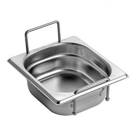 Bak gastronorm GN1/6 RVS CaterChef EMG 953474
