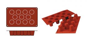 Bakmat Baba-Medium silicoon (rood) Silikomart EMG 70072
