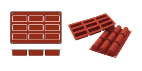 Bakmat Buche-Midi silicoon (rood) Silikomart EMG 70077