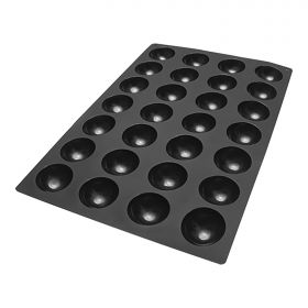 Bakmat Half-Sphere silicoon (zwart) Silikomart EMG 70603