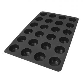 Bakmat Muffins silicoon (zwart) Silikomart EMG 70609