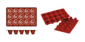 Bakmat Vulcano-Medium silicoon (rood) Silikomart EMG 70073