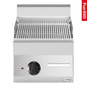 Bakplaat geribbeld elektr. RVS Modular EMG 318124