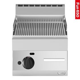 Bakplaat geribbeld gas RVS Modular EMG 318033
