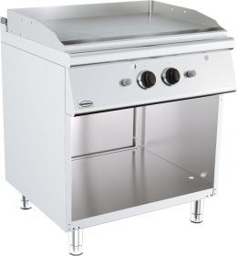 Bakplaat / Grillplaat Base 700 Gasbakplaat Chroom Verchroomd glad - 80x70x90 cm Combisteel 7178.0480