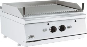 Bakplaat / Grillplaat Base 700 Lavasteengrill Gas Dubbel Tafelmodel - 80x70x30 cm Combisteel 7178.0280