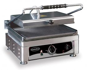 Bakplaat / Grillplaat Contact Grill Geribd - 51x50x30 cm Combisteel 7491.0020