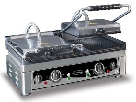 Bakplaat / Grillplaat Contact Grill Geribd - 56x43x30 cm Combisteel 7491.0025