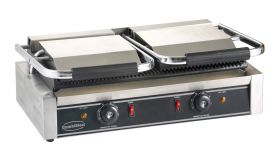 Bakplaat / Grillplaat Contact Grill Geribd - 58x41x19 cm Combisteel 7455.0460