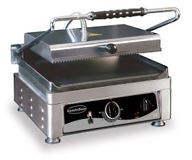 Bakplaat / Grillplaat Contact Grill Glad/geribd - 41x50x30 cm Combisteel 7491.0010