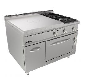 Bakplaat / Grillplaat Doorkookplaat Fornuis Elektrische Oven + 2 Branders Deur Lq - Model Tpg6Le Saro 423-8125