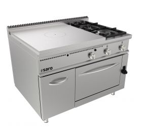 Bakplaat / Grillplaat Doorkookplaat Fornuis Gasoven + 2 Branders Deur Lq - Model Tpg6Lo Saro 423-8120
