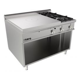 Bakplaat / Grillplaat Doorkookplaat Kachel Open Onderbouw + 2 Branders Lq - Model Tpg6Ba Saro 423-8115