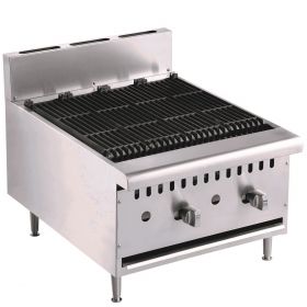 Bakplaat / Grillplaat Gas Lavasteengrill - 61,5x80x59 cm Combisteel 7455.0900