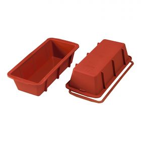Bakvorm cake 26x10 cm silicoon (rood) Silikomart EMG 70086