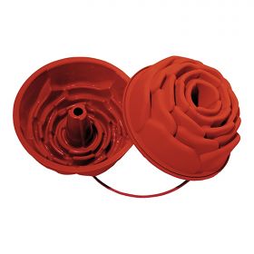 Bakvorm Roos Ø22 cm silicoon (rood) Silikomart EMG 70097