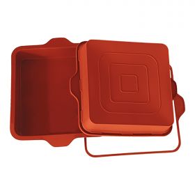 Bakvorm taart 23x23 cm silicoon (rood) Silikomart EMG 70099