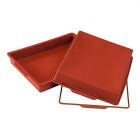 Bakvorm taart 28x22 cm silicoon (rood) Silikomart EMG 70093
