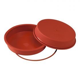 Bakvorm taart Ø20 cm silicoon (rood) Silikomart EMG 70090