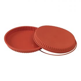 Bakvorm taart Ø24 cm silicoon (rood) Silikomart EMG 70087