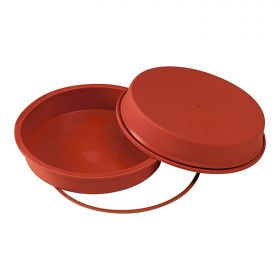 Bakvorm taart Ø28 cm silicoon (rood) Silikomart EMG 70092