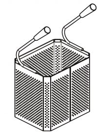 Base 700 Manden Pastakoker - 11x16,5x21 cm Combisteel 7178.9040