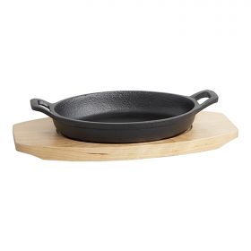 Bistro serveerpan 17x12 cm gietijzer (zwart) EMGA EMG 861512