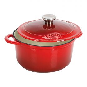 Braadpan Ø24 cm gietijzer (rood) Sitram EMG 862224