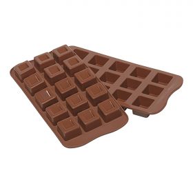 Chocoladevorm Cubo silicoon (bruin) Silikomart EMG 70031