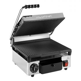 Contactgrill geribbeld-geribbeld gietijzer MilanToast EMG 420070