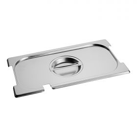 Deksel gastronorm GN1/3 RVS met lepel en greep uitsparing CaterChef EMG 953455